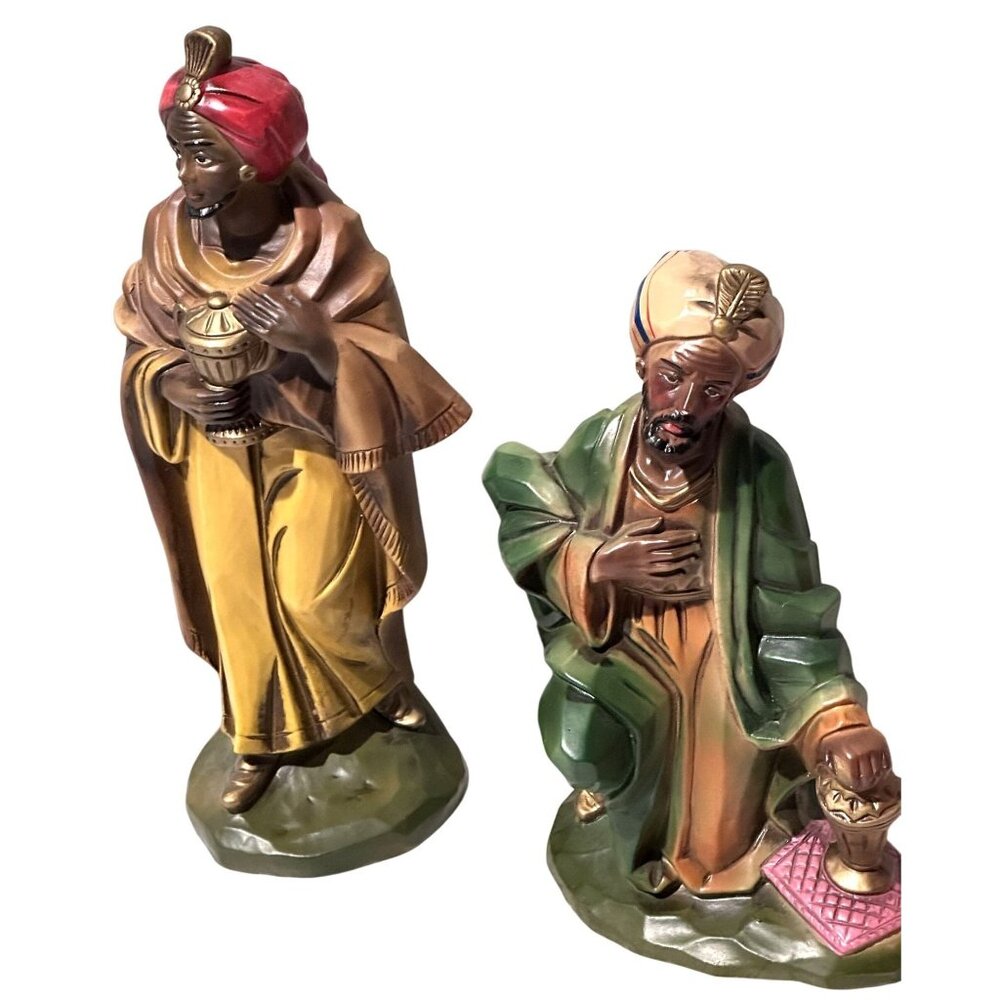 MCM WiseMen Nativity Replacement Figurines Statues Christmas Vtg